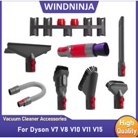 Compatible For Dyson V7 V8 V10 V11 V15 Handheld Vacuum Cleaner Suction Head Set Kit Telescopic Extension Tube Parts Gap Cleaning