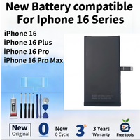 New Battery compatible For Iphone 16 / 16 Plus / iPhone 16 Pro / iPhone 16 Pro Max Mobile Phone Batteries+Free Tools