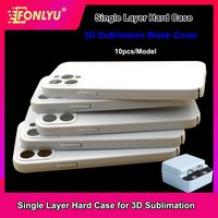 FONLYU 10pcs 3D Full Wrapped Film Sublimation Phone Cases for iphone Air 17 16 pro 11 12 13 14 15 pro Max Glossy Case Exact Hole