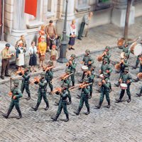 1/35 Resin Figure unpainted model Kit, military theme, German band (22 people), unassembled and unpainted GK,