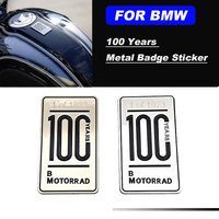 For BMW R18 R9T R12 RnineT NINE T 9T S1000RR XR R M1000RR XR R Motorcycle Accessories 100 Years Metal Badge Sticker Car Sticker