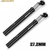 ZOOM Bicycle Suspension Seatpost 27.2mm X 350mm Black Aluminum Alloy Shock Absorbing Seat Post for MTB Mountain Bike
