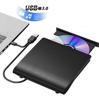 CD/DVD RW Drive USB C USB 3.0 External Read Burner Portable DVD Player Optical Drives For Laptop PC Windows 11 10 Linux OS Mac