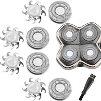 4pcs Head Shaver Replacement Blades for Skull Shaver Pitbull 4 Head Series and 3 Head Series