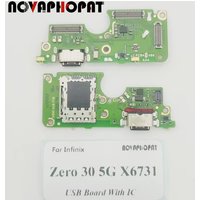 For Infinix Zero 30 4G X6731B 5G X6731 USB Dock Charger Port Plug Headphone Audio Jack Microphone Charging SIM Board With IC