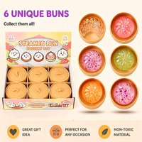 Colorful Crystal Bao Bun Squishy Squeeze Fidget Sensory Anti Stress Relief Goodie Bag Stuffer Surprise Party Favor Novelty