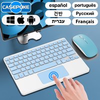 Wireless Keyboard with Touchpad for Android iOS Windows Bluetooth Keyboard and Mouse For Samsung Apple Lenovo Phone Tablet