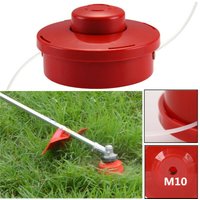 Universal Petrol Trimmer Head Bump Feed Line Spool Cutter Red/Black Plastic Trimmer Head Replacement Lawn Mower Parts