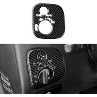 Soft Carbon Fiber Interior Sticker. Car Headlight Switch Panel. For Mercedes Benz CLK A209 C209 (2002-2010) Accessories.