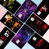 Rap Metal Insane Clown Posse Icp Juggalo Versatile Laser Bank Card Stickers Waterproof Multi-scene Aesthetic Decor