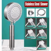 Upgraded 304 Stainless Steel High Pressure Shower Head 5 Modes Large Flow Sprayer Multi-function Showerhead Bathroom Accessories