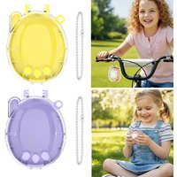 Hard PC Protective Case for Tamagotchi Connection, Transparent Shockproof Anti-Scratch Waterproof Cover Portable Durable Virtual
