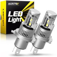 AUXITO 2Pcs 20000LM H4 9003 LED Headlight Bulbs Canbus No Error H4 HB2 LED Hi/Lo Beam 100W Car Head Lamps 6000K White Auto Light