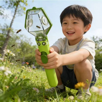 Multifunctional Portable Insect Catcher Push Type Transparent Observer Box Bug Catcher Safe Release Mechanism