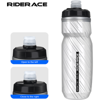 AliExpress riderace RIDERACE Bicycle Water Bottle Insulated Thermal Cycling Cold Dual Layer Portable 620ml Chill Bike Insulated Squeeze Water Kettle