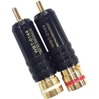 1PC WBT-0144 Gold plated RCA plug lock Soldering Audio/Video plugs Connect