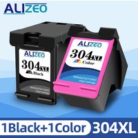 Alizeo 304 Ink Cartridge Compatible For HP304 For HP 304XL Deskjet ENVY Officejet 2600 2630 3723 3724 3730 3732 3752 3755 3758