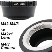 M42-M4/3 for M42 (42x1) screw mount lens and Micro 4/3 MFT camera Mount Adapter Ring for Olympus for Panasonic Focus to Infinity
