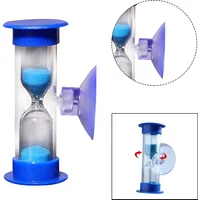 3 Min Blue Hourglass Sandglass Sand Clock Timers Sand Timer Shower Timer Tooth Brushing Timer Children Time Toys Gift