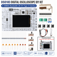 Zestaw do samodzielnego montażu oscyloskopu cyfrowego DSO183 DC 5V, oscyloskop 0–500 kHz, zestaw do lutowania elektroniki, złącze Type-C