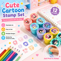 2025 New Witch 10-50pcs Seals Cartoon High Beauty Childrens Creative Seal Stationery