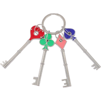 1pc Patterned Keychain Hollow Key Ring Gift for Men and Women Fans Collection