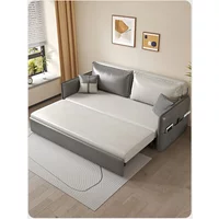 -Technology Fabric Sofa Bed, Dual-purpose Living Room, Multifunctional Double Bedroom, Expandable Small Unit, Internet Famous