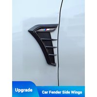 2Pcs Carbon fiber Car Side Leafboard Sticker Flank Fender For BMW M Sport M2 M3 M4 M5 M6 E46 E90 E60 F10 F30 E39 E36 F20 E87 X3