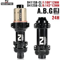 Center Lock NOVATEC D411SB-CL D412SB-CL Disc Brake Hubs Road Bicycle 24 holes 411/412 Thru Alex 100x12 142x12MM A.B.G Freehub