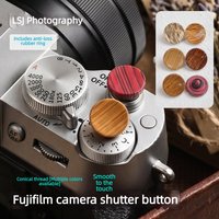Aluminum Shutter Release Button for Fujifilm X100V X100VI X-T5 X-T4 X-T30 II X-E4, Soft Metal Button for Fuji Cameras, Universal