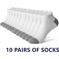 10 pairs of men's fashionable, breathable and comfortable ankle socks, sweat absorbing and odor proof, suitable for daily wear