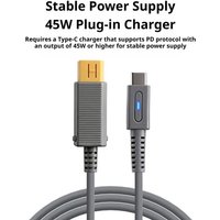 45W 1.8m Type C PD Charging Cable For Wii U Console USB C Power Supply Cord for nintendo Wii U Charge Game Console Cable