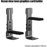 Graphics card support bracket, sea view room chassis, 12cm fan position fixed metal bracket to prevent deformation