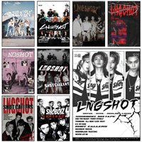 L-LNGSHOT Poster Self-adhesive Wall Mural Art Waterproof Sticker For Bar Room Decor High Quality Print Gift