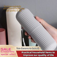 1/4Pcs Travel Camping Storage Box Organizer Travel Toiletries Storage Cup New Creat table Toothbrush Protect Holder Cup Case
