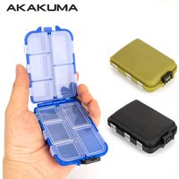 1pcs Portable Fishing Tackle Box Plastic Fishing Lure Hook Rig Bait Storage Case Organizer Container