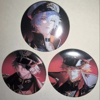 3Pcs/Set New Game Honkai: Star Rail Mydei Phainon Anaxa Anaxagoras 58mm Anime laser badge Brooch Pin Cosplay Badge Decoration