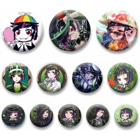 Anime Game TWST Lilia Vanrouge Soft Button Pins Cosplay Jewelry Accessories Cartoon Round Badge Backpack Shoes Brooch Ornaments