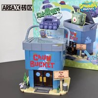 AREA-X SpongeBob Schwammkopf Chum Bucket Restaurant Fahrschule Desktop-Dekoration Festival-Veranstaltung Exquisites Geschenk