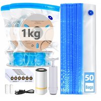 3D printer filament vacuum bag, equipped with USB rechargeable electric air pump, vacuum sealing design