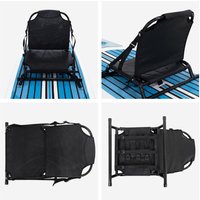 Adjustable Kayak Seat Multifunctional Fishing Seat Compact Canoe Seat with Back Support for Inflatable Kayak Travel