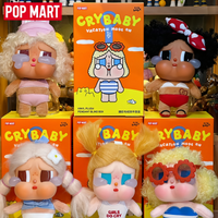 POP MART Genuine CRYBABY Vacation Mode On Series Vinyl Doll Blind Boxes Kawaii Figurines Home Desktop Ornaments Collectible Gift