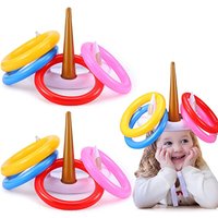 Unicorn Party Outdoor Toss Game Floating Pool Toys Kids Birthday Party Favor Inflatable Gifts Water Sport Beach Party Decoration