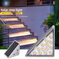 LED outdoor step lights, courtyard lenses, high brightness atmosphere decoration, step lights, waterproof and anti-theft solar