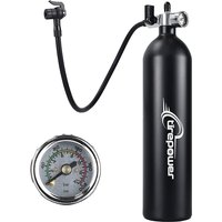 AliExpress CTREPOWER Tubeless Tire Inflator 1.2L Tubeless Bike Pump Max 200 PSI Tubeless Booster Compatible with Presta & Schrade Valves for Road MTB