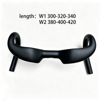 AliExpress NONE Gravel Little Bend Handle Carbon Fiber Racing Bike Handlebars 31.8 Drop Bars Internal Cable 380/400/420mm