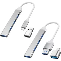 4-Port All-in-One USB Hub Type-C Docking Station Adapter OTG Type-C Hub for PC Xiaomi Huawei MacBook