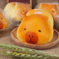 Cute Squishy Capybara Bread Squeeze Toy Soft Cartoon Capibara Fidgets Toys Anti Stress Slow Rebound Squishy Toy for Friend Gifts