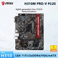 Carte mère MSI H310M PRO-V PLUS, Intel H310, socket LGA 1151, DDR4, prise en charge de 32 Go, compatible avec les processeurs i7-8700, i5-9400F, i3-9100, i3-8100, G4930.