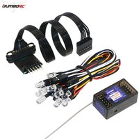 DumboRC 2.4G 6CH P6DC P6DCG Receiver Gyro Led Strip Light Control Board Module Set for 1/10 1/8 RC Car Night X6 X4 Transmitter